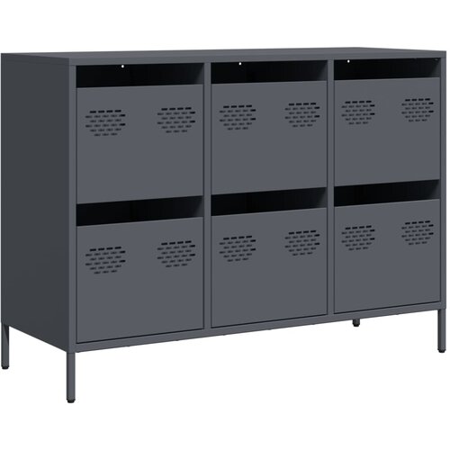 Maison Chic Komoda - Predalnik antracitna 101,5x39x73,5 cm hladno valjano jeklo, (21719206) Cene