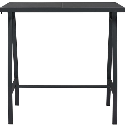  Vrtni barski stol crni 110 x 60 x 110 cm od kaljenog stakla Slike