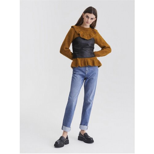 Pieces Black Leatherette Top Karmen - Women Slike