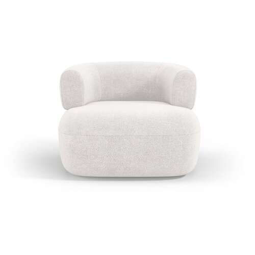 Micadoni Home Bijela fotelja od boucl&amp;eacute; tkanine Jenny &amp;ndash; Slike
