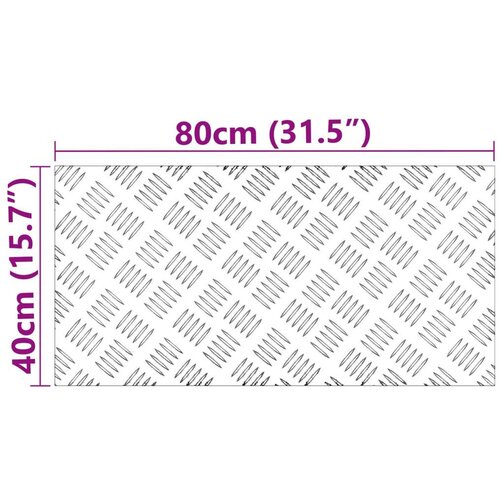  Aluminijske protuklizne ploče 2 kom 80x40 cm Slike