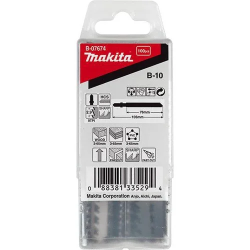 Makita set listova za ubodnu pilu 76 mm HCS B-07674 100 kom.