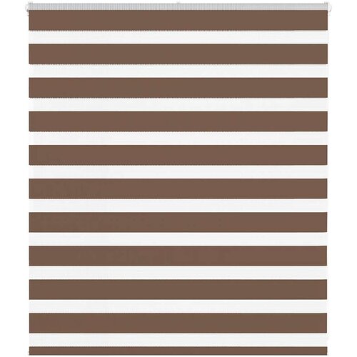 vidaXL Zebra zavesa rjava 130x100 cm &scaron;irina blaga 125,9 cm poliester, (5000298002) Cene