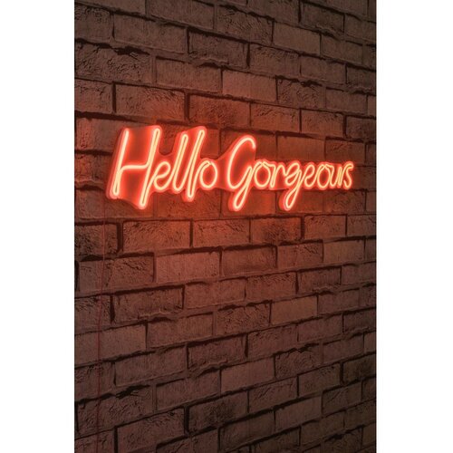 Wallity Dekorativna plastična LED rasveta Hello Gorgeous Red Slike