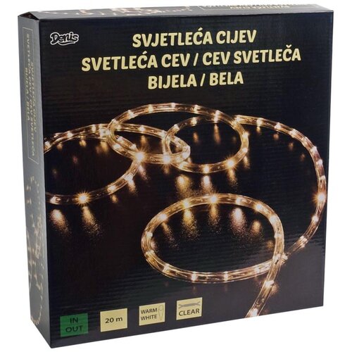  LED svetlosna cev 20 m, toplo belo sa 8 funkcija Cene