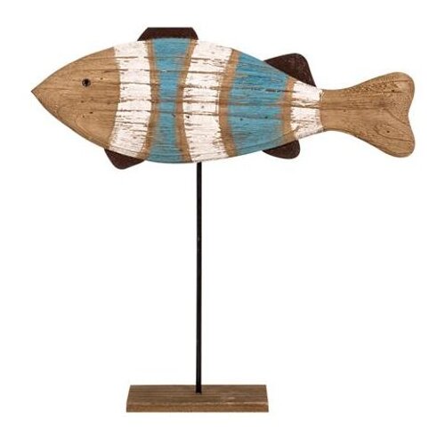 Maredecor Drvena ukrasna riba na stalku 33 x 35 cm Cijene