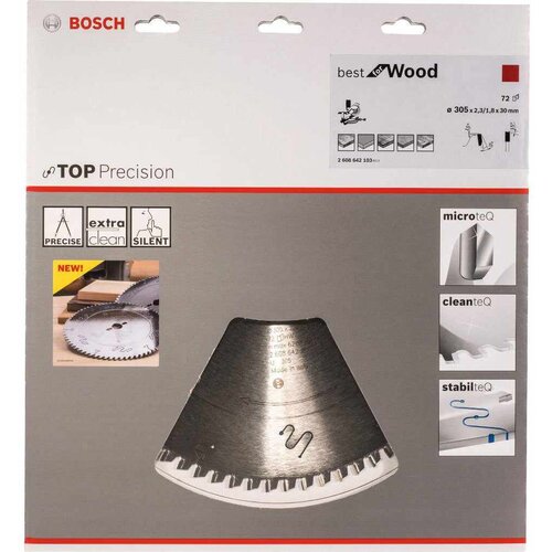 Bosch list kružne testere Top Precision Best for Wood 305 x 30 x 2,3 mm, 72 zuba (2608642103) Cene