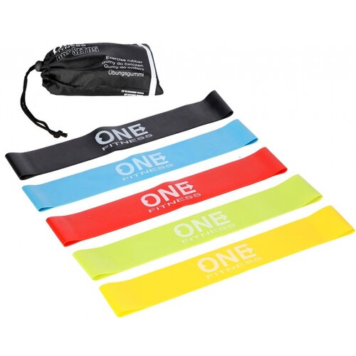 One Fitness Fitnes elastike za telovadbo - komplet 5 kosov ! Slike