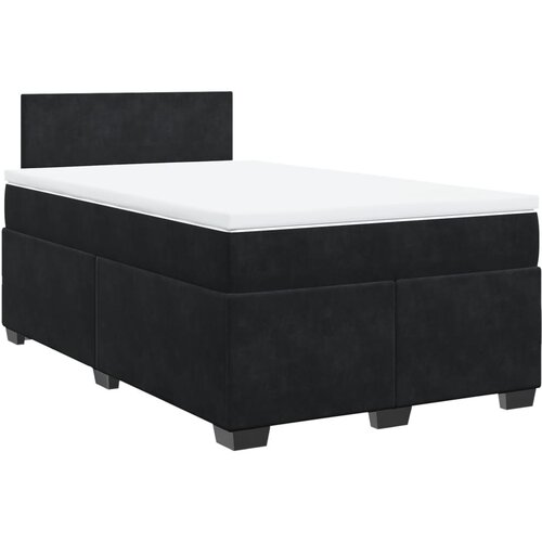 Maison Chic Box spring postelja - Vzmetna postelja z vzmetnico črna 120x190 cm žamet SL16939, (21883915) Cene