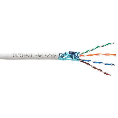 EMITER Emitter Net FTP (F /UTP) Cat.5e 350MHz Cable, 4x2x24 AWG Wire, PVC Slike