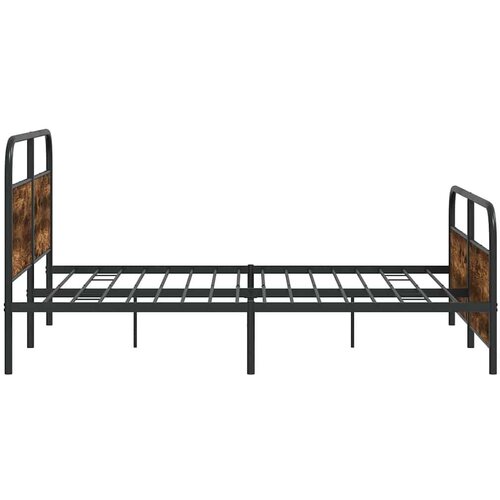 VidaXL Metalni okvir kreveta bez madraca boja hrasta 160x200 cm Slike