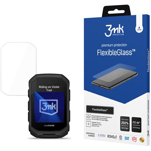 3mk FLEKSIBLEGLASS ZA ZA&amp;Scaron;ČITO ZASLONOV ZA GARMIN EDGE MTB BREZ LEPILA, (5000334005) Slike