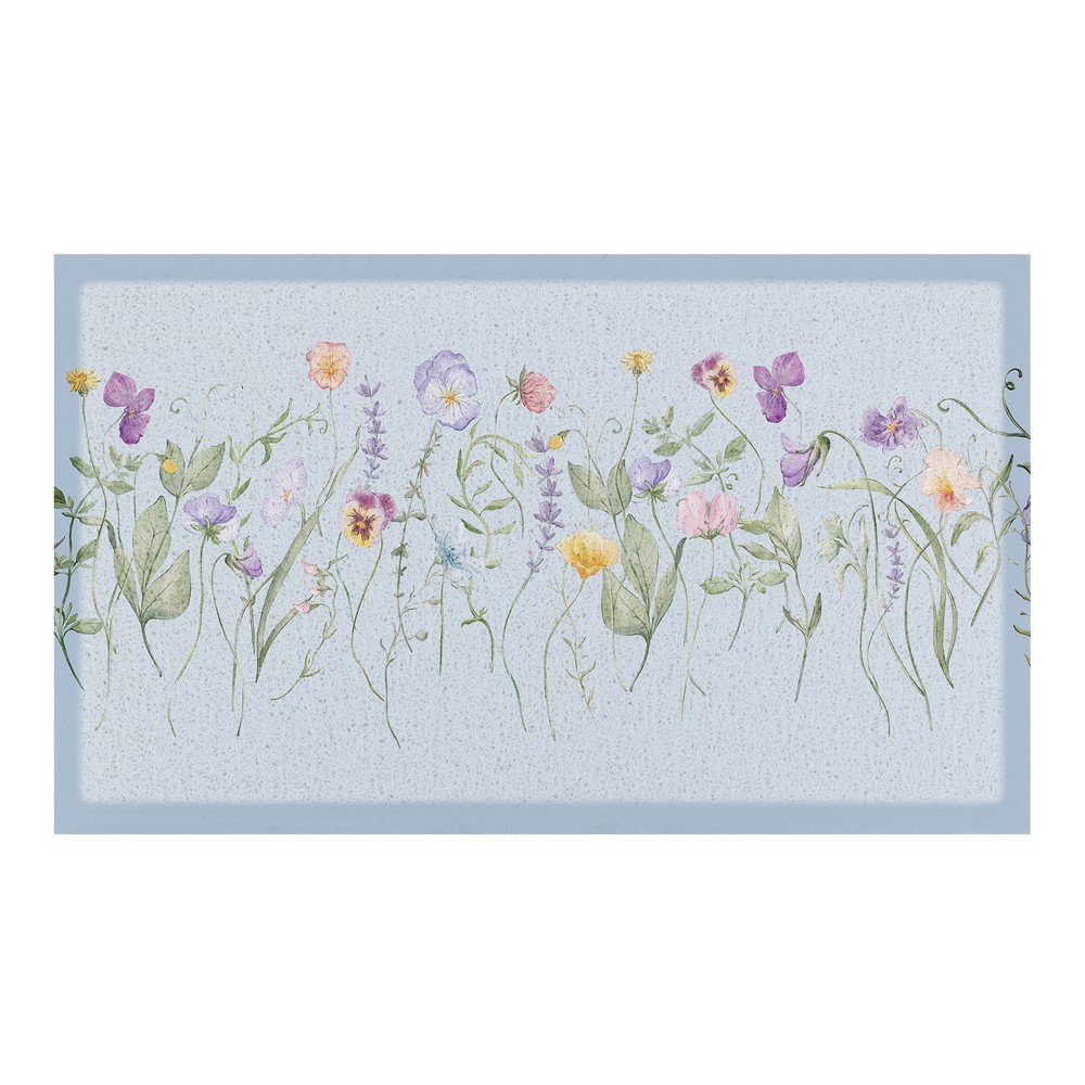 Artsy Doormats Otirač od PVC-a 40x70 cm Blue Wild Flowers &amp;ndash; Slike