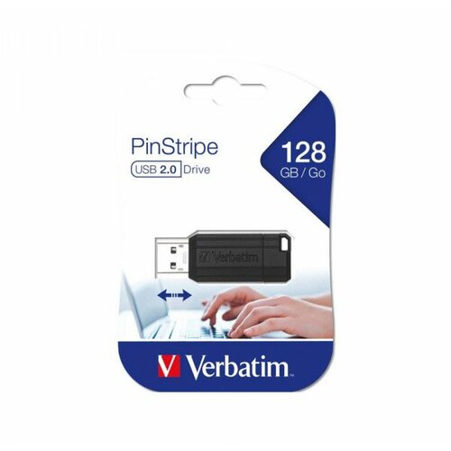 Verbatim Flash USB 128GB 2.0 Pinstripe Slike