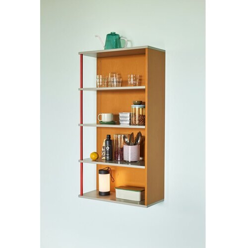 H&amp;uuml;bsch Oranžna stenska polica iz masivnega jesena 60x109 cm Apollo &amp;ndash; Slike