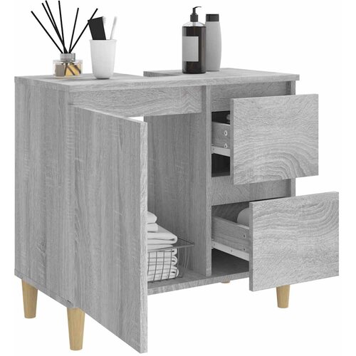  Ormarić za umivaonik boja drva 65x33x60 cm konstruirano drvo Slike