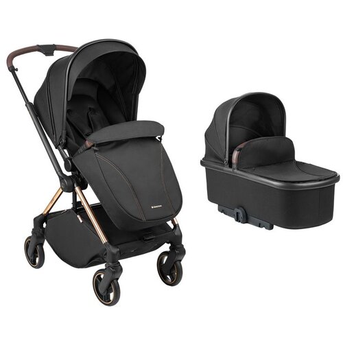 Kikka Boo Kolica Lanah 2in1 set sa tvrdom korpom Black Cene