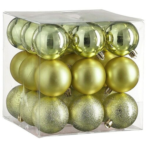  božićne kuglice (svijetlozelena, promjer: 6 cm, 27 kom.) Cene