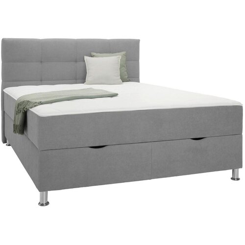Mömax Postelja Boxspring Oviedo, Siva, 160x200 Cene