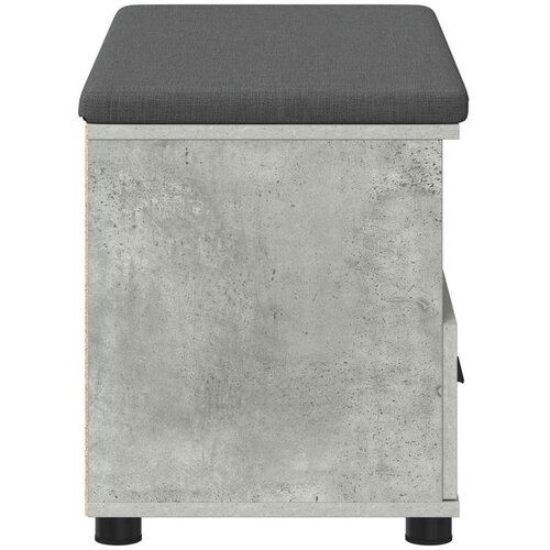  Klupa za hodnik s jastukom Betonski sivi 80 x 38 x 46 cm Slike