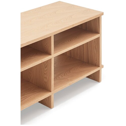 Teulat TV omarica v hrastovem dekorju v naravni barvi 180x50x40 cm Inari &amp;ndash; Slike