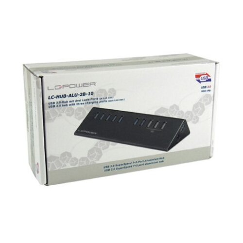LC Power lc-hub-alu-2b-10 hub 7+3port usb3.0 aluminium usb ( 17756 ) Slike