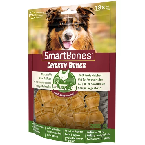SmartBones Snižena cijena! ​​​​​​​​​​​​​​kosti za žvakanje - kosti za žvakanje od piletine za male pse (18 komada)