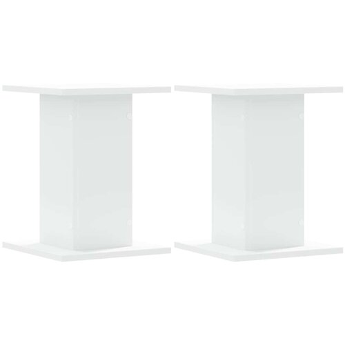  Stalci za zvučnike 2 kom bijeli 30x30x40 cm konstruirano drvo Slike