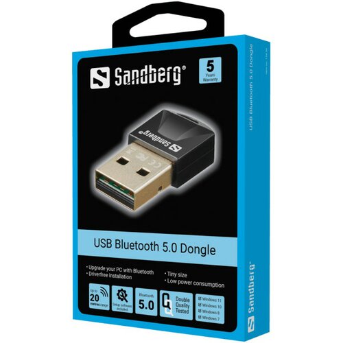 Bluetooth adapter Sandberg 5.0 Dongle 134-34 Slike