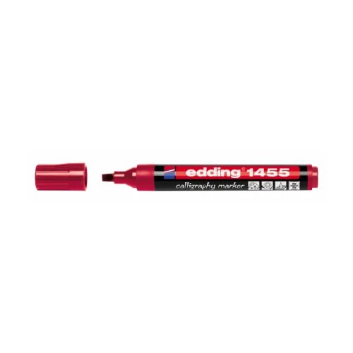  Permanent kaligrafski marker E-1455 1-5mm Edding crvena 08M1455D Cene