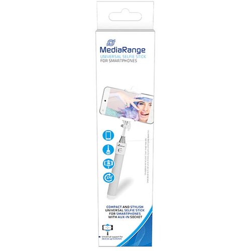Mediarange univerzalen selfie stick palica s kablom za pametne telefone Cene