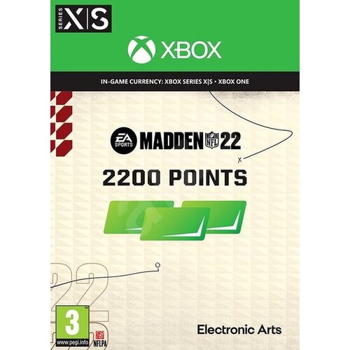  madden nfl 22 - 2200 madden points xbox live key global Cene