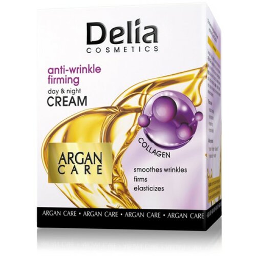 Delia krema za lice protiv bora 45+ argan i kolagen Cene