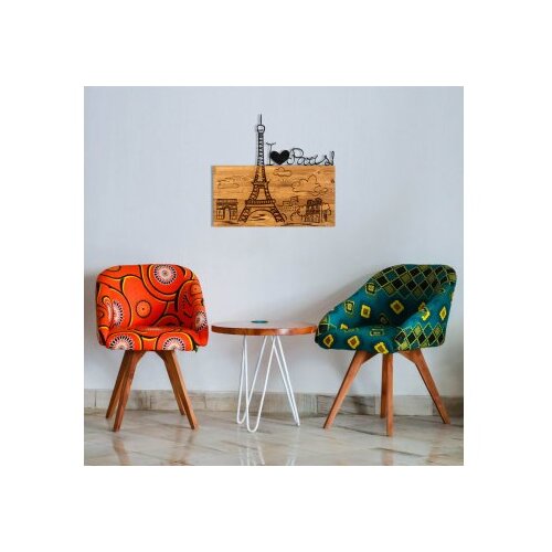 WALLXPERT dekorativni drveni zidni pribor i love you paris Slike