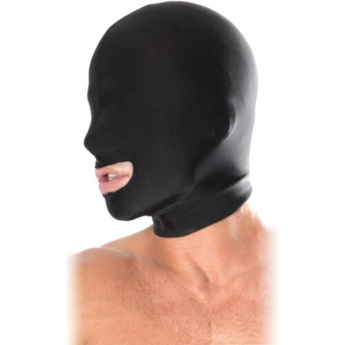 Fetish Fantasy Series - OPEN MOUTH HOOD BLACK Slike