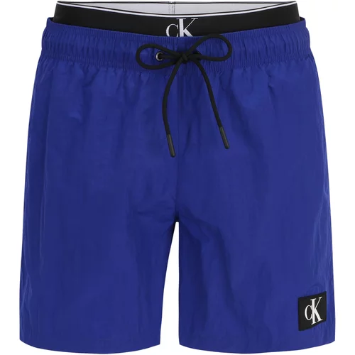 Calvin Klein Swimwear Kupaće hlače ultra morsko plava / crna / bijela