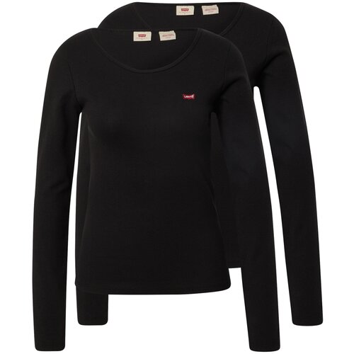 Levi&amp;#039;s Majica &amp;#039;LS 2 PACK TEE BLACKS&amp;#039; rdeča / črna / bela Slike