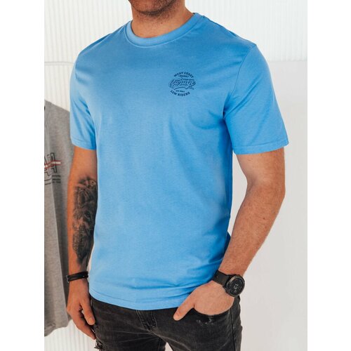 DStreet Men's T-shirt with print light blue Slike