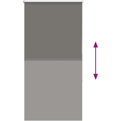 VidaXL Rolo zavjesa Blackout siva 85x175 cm &amp;Scaron;irina tkanine 80,7 cm Slike