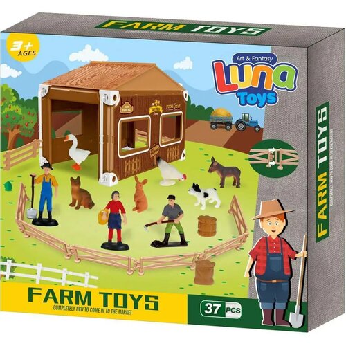 Luna Jasper Land Farm set za igru sa životinjama, 37 dijelova Cene