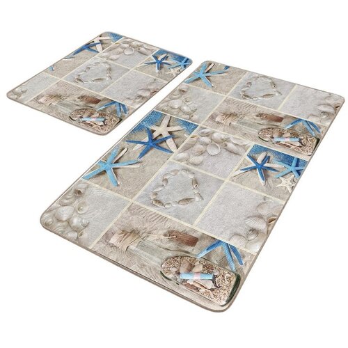 Mila Home Bež kopalniške preproge v kompletu 2 ks 60x100 cm – Cene