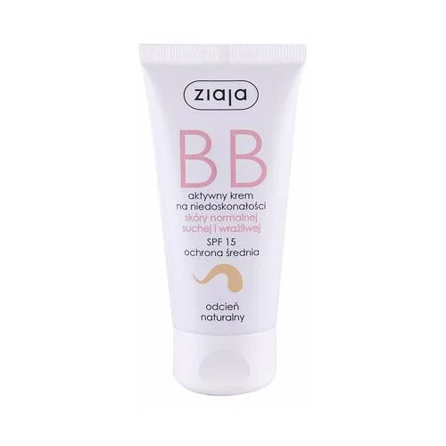Ziaja BB Cream Normal and Dry Skin SPF15 BB krema za normalno in suho kožo 50 ml odtenek Natural