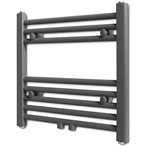 vidaXL kopalniški radiator z ravnimi cevmi 480x480 mm siv Cene