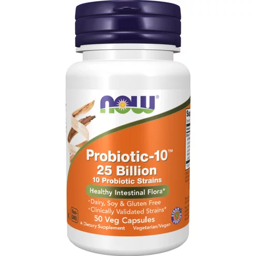 Now Foods Probiotiki-10 s 25 milijard koristnih bakterij NOW (50 kapsul)