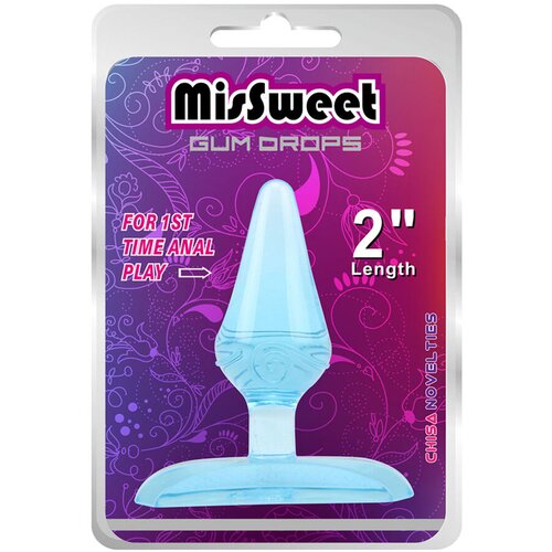  Butt plug Gun Drops Plug, 6.6cm, Plavi Slike