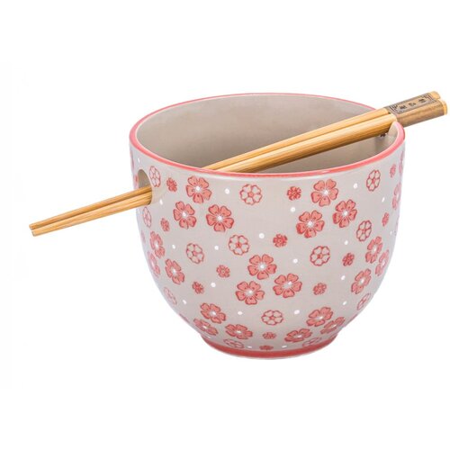 Sass & Belle Crvena/siva zdjelica od kamenine 450 ml Cherry Blossom – Cijene