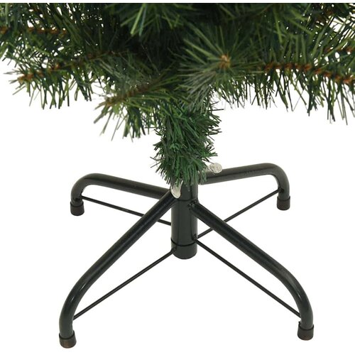 VidaXL Umjetno božićno drvce Zelena 210 cm PVC i čelik i plastika Slike