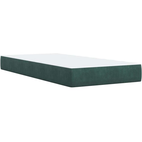 vidaXL box spring krevet s madracem tamnozeleni 90x200 cm bar&scaron;unasti Cijene