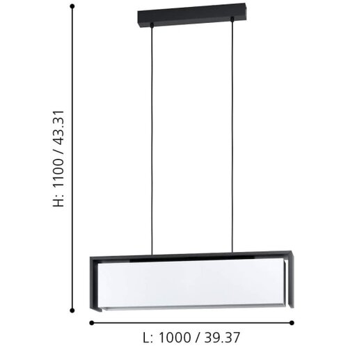 Eglo 900075 - led rgbw prigu&amp;scaron;iva luster na sajli valdelagrano-z LED/33,6W/230V Slike