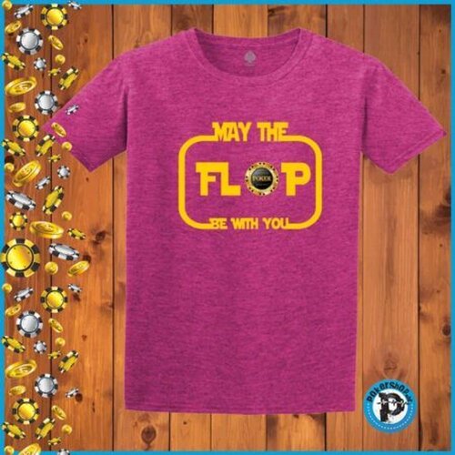  Poker majica "May The Flop Be With You", ljubičasta Cene